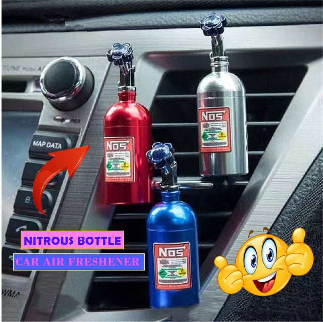 Ultimate Car Enthusiast Combo: Turbo Keychain & NOS Bottle Air Freshener - Fast Shipping from Joplin, MO