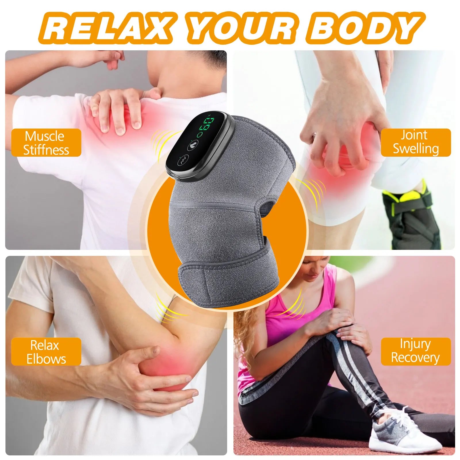 ReliefWave Massage Elbow Wrap